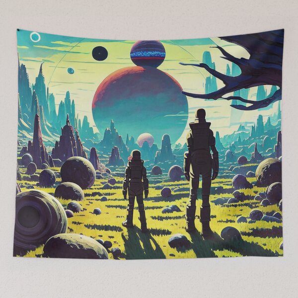 Item preview, Fantasy alien landscape art designed and sold by Nakumis-shop.
