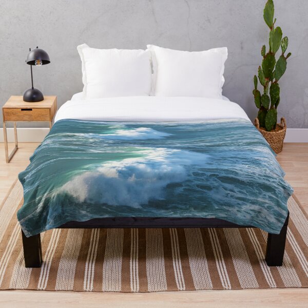 Item preview, Blue Huge Ocean Waves designed and sold by ashandbubu.