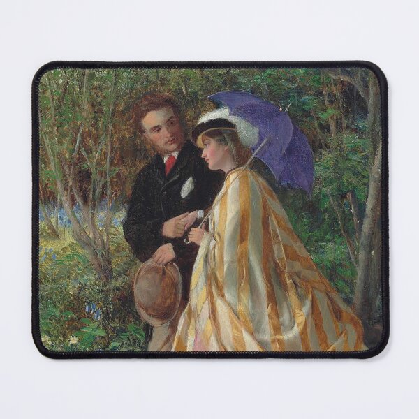 Item preview, Lovers conversing in a Bluebell Wood (19th century) - John Bagnold Burgess designed and sold by SALON DES ARTS.