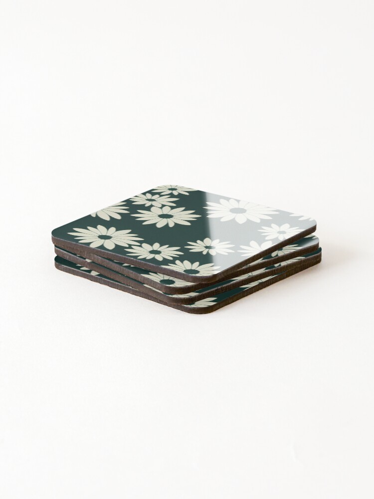 Thumbnail 4 of 5, Coasters (Set of 4), Retro daisies designed and sold by Tim-Ries.