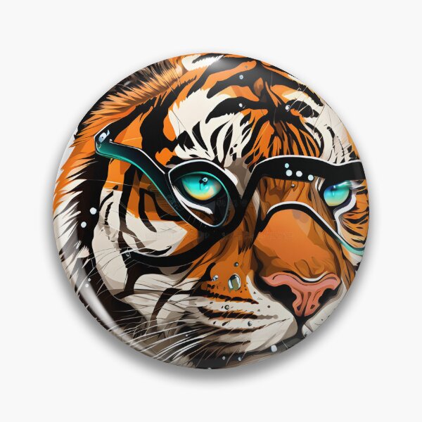 Item preview, Tiger with glass designed and sold by ArtDigital22.