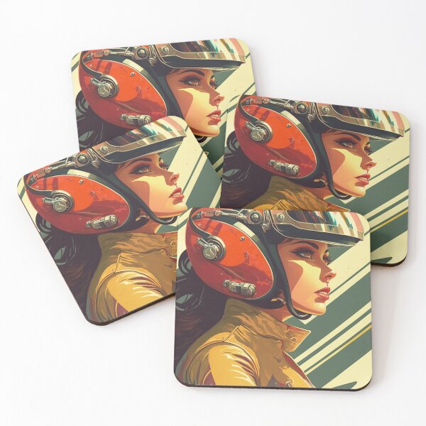 Item preview, Retro SciFi Woman engineer 60s  designed and sold by RESToRAPTOR.