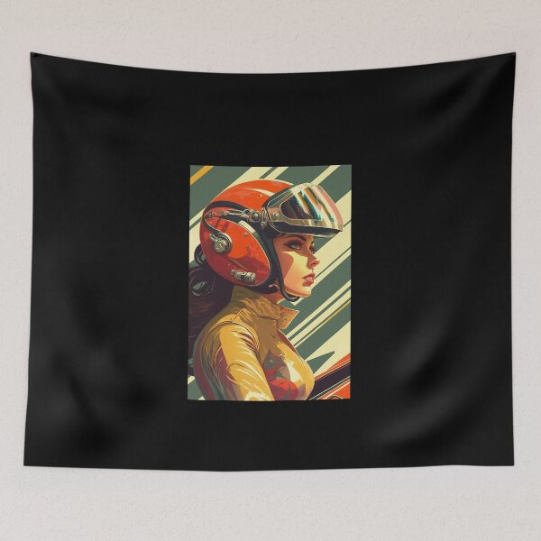 Item preview, Retro SciFi Woman engineer 60s  designed and sold by RESToRAPTOR.