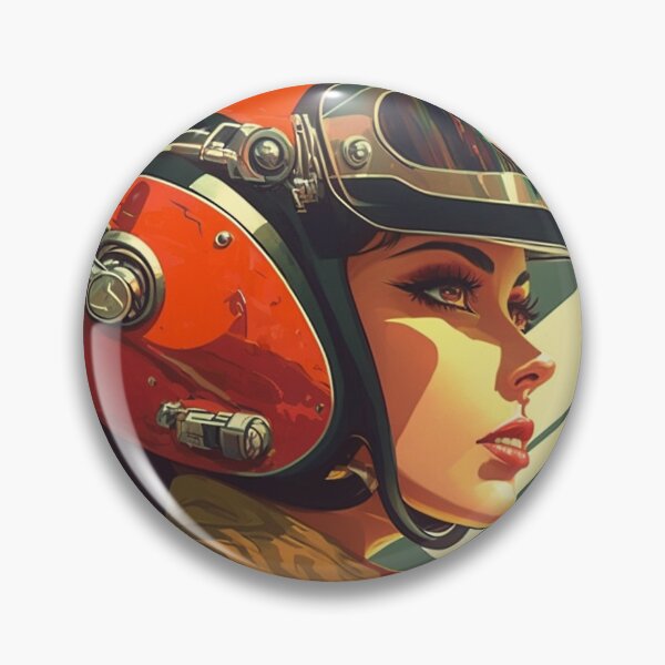 Item preview, Retro SciFi Woman engineer 60s  designed and sold by RESToRAPTOR.