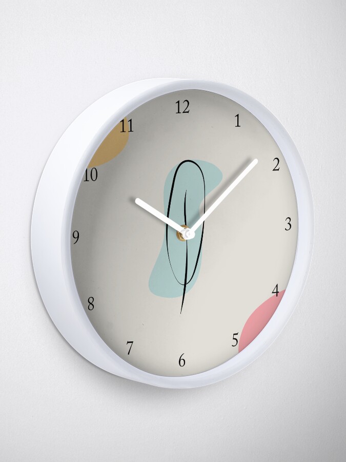 Thumbnail 1 of 4, Clock, Colorful japandi style designed and sold by Atlantico54.
