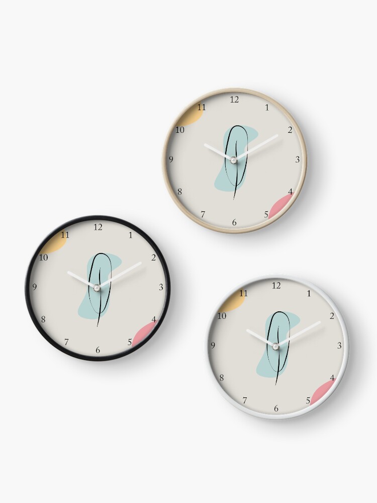 Thumbnail 3 of 4, Clock, Colorful japandi style designed and sold by Atlantico54.