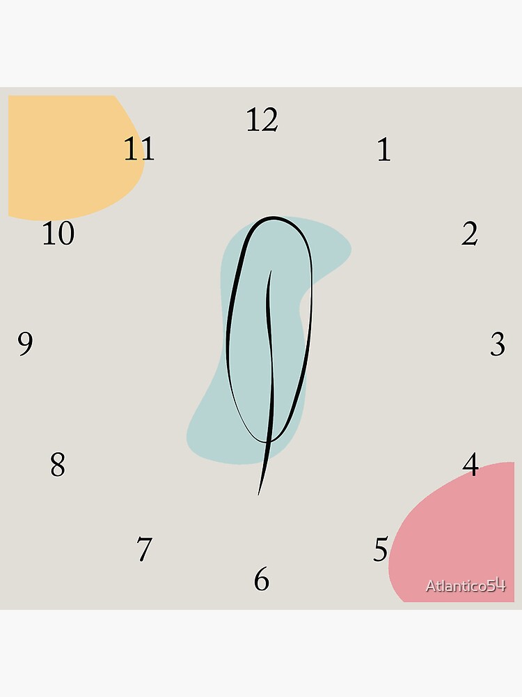Thumbnail 4 of 4, Clock, Colorful japandi style designed and sold by Atlantico54.