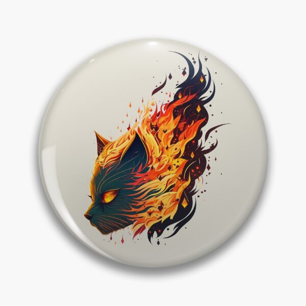 Item preview, cat on fire designed and sold by sdhg.