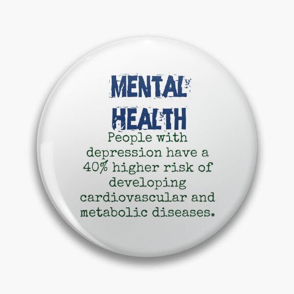Item preview, People With Depression Have A 40 Percent - Mental Health Quote designed and sold by CrankyOldDude.