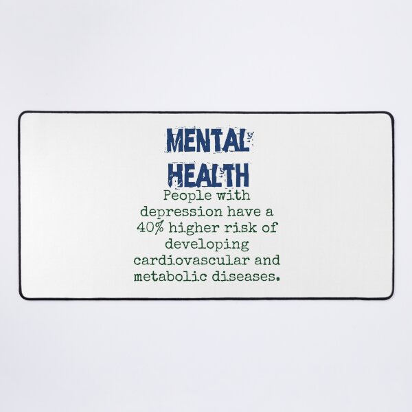 Item preview, People With Depression Have A 40 Percent - Mental Health Quote designed and sold by CrankyOldDude.