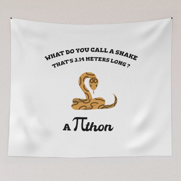 Item preview, Funny Math Humor Pi Day - Python Snake lover  designed and sold by Raiko-art.