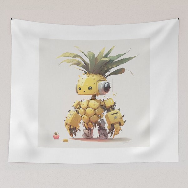 Item preview, Yellow Pineapple 3D Robot designed and sold by myfigaidea.