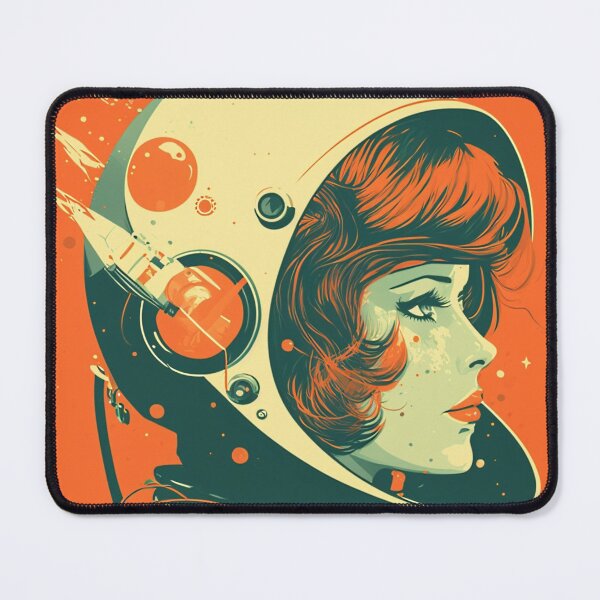 Item preview, Retro Sci-Fi Astronaut Girl 60s designed and sold by RESToRAPTOR.