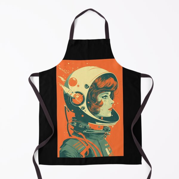 Item preview, Retro Sci-Fi Astronaut Girl 60s  designed and sold by RESToRAPTOR.