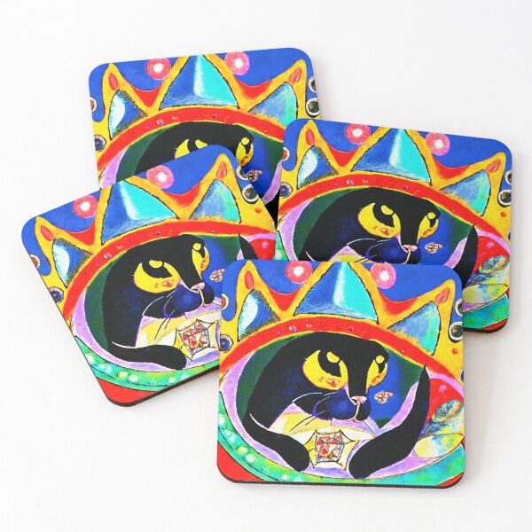 Item preview, Black cat in royal crown designed and sold by Natalia-Vlad.