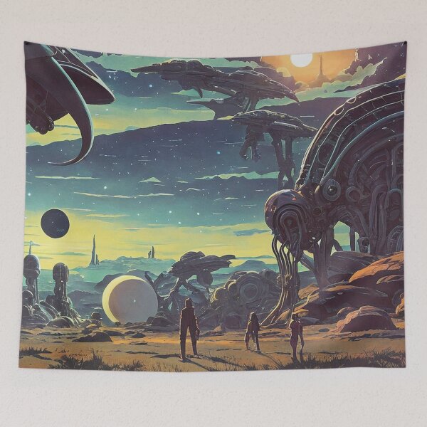 Item preview, Fantasy alien landscape art designed and sold by Nakumis-shop.