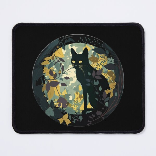 Item preview, Cute Adorable Black Cat and Floral Design Collection for Cat Lovers designed and sold by Cheeky Companions.