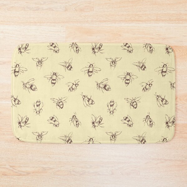 Item preview, Sunny Yellow Bees Print designed and sold by LeeAndCoco.