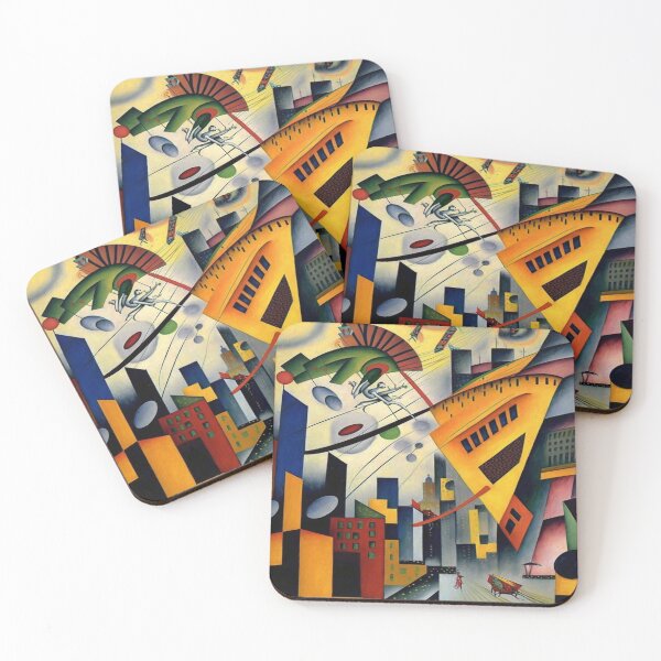 Item preview, Kandinsky Style - The Big City designed and sold by ArtNouveauChic.