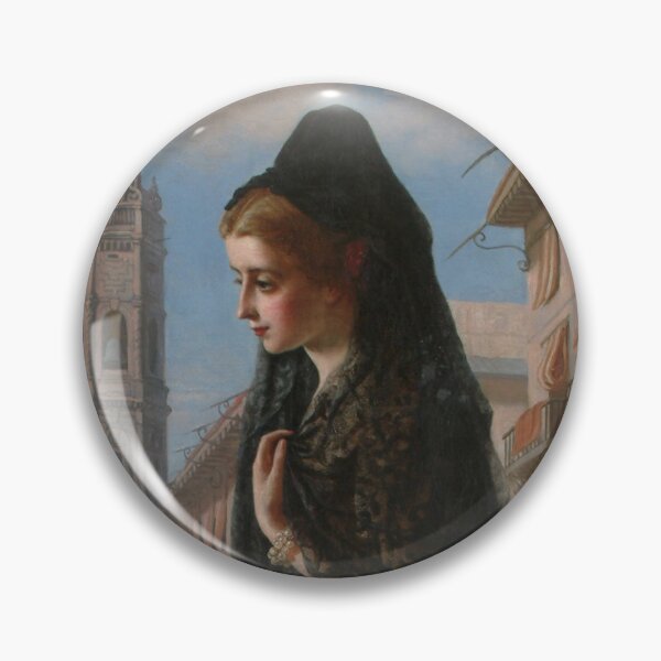Item preview, A Spanish Beauty on a Balcony (19th century) - John Bagnold Burgess designed and sold by SALON DES ARTS.