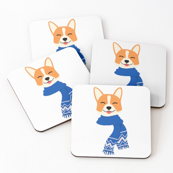 Item preview, Corgi Blue and Silver Scarf designed and sold by Jiannanzzxxx.