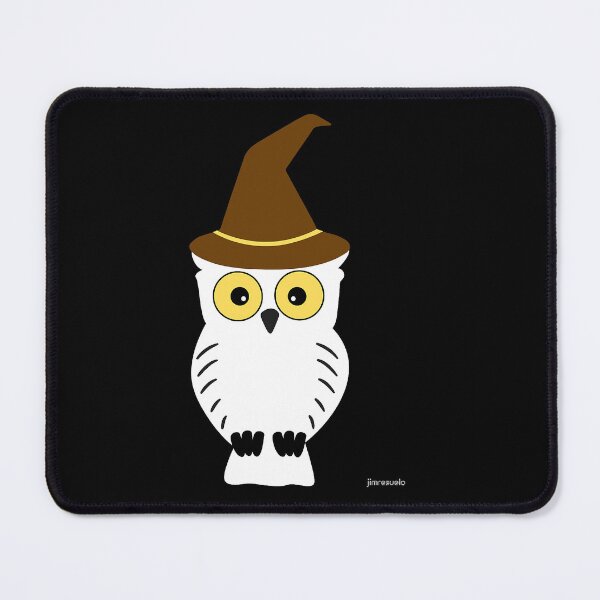 Item preview, Cute snow white owl wearing hat designed and sold by Jiannanzzxxx.