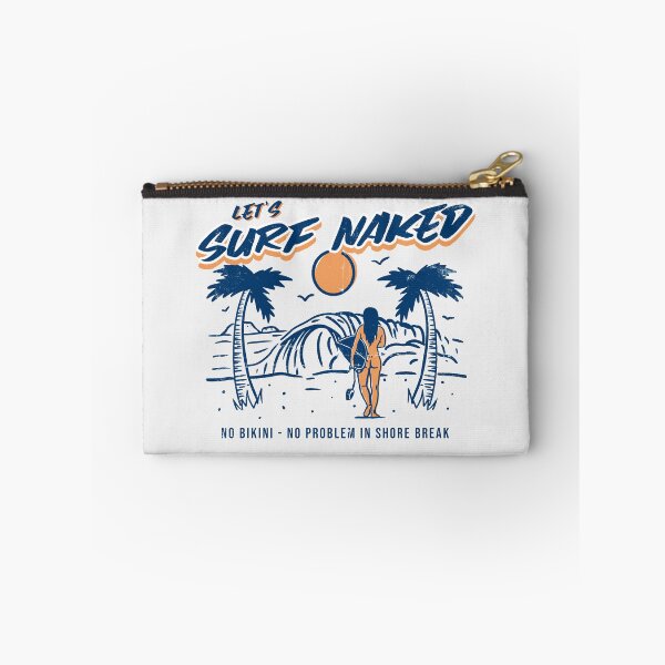 Item preview, Let's surf naked - vintage styled surfer girl designed and sold by sashashuba.