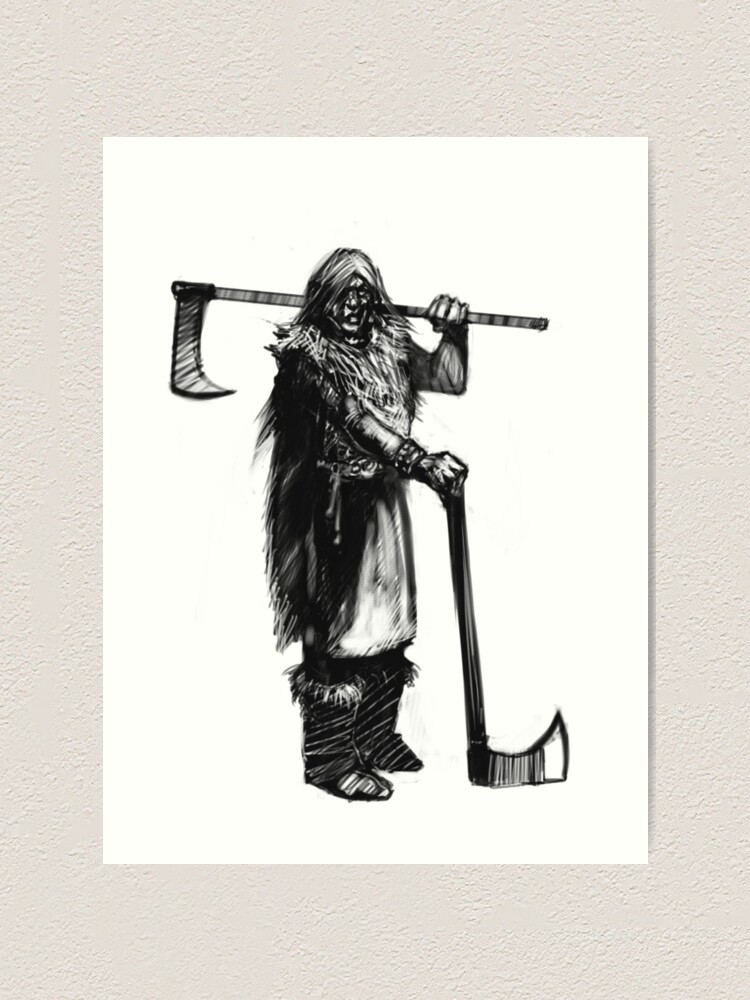 Celtic Warrior Original Illustration Original Art Celts 