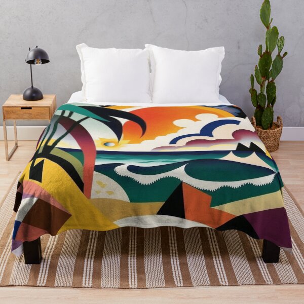 Item preview, Abstract Art Style - Tropical Beach designed and sold by ArtNouveauChic.