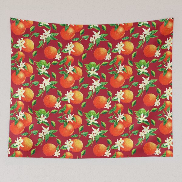 Item preview, Oranges and Orange Blossoms- Red designed and sold by Phoebekirk.