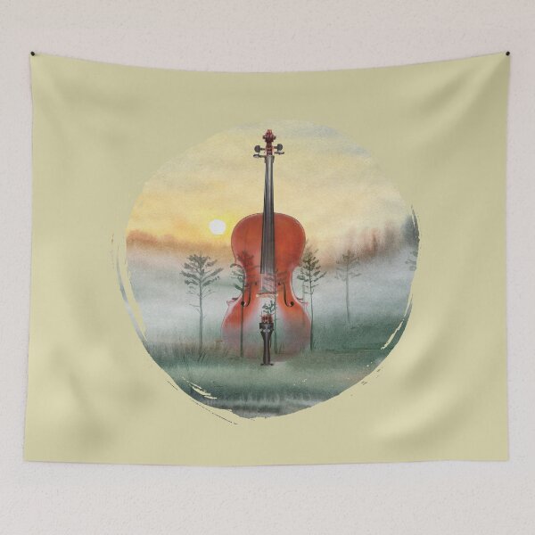 Item preview, cello landscape designed and sold by piesdesignart.
