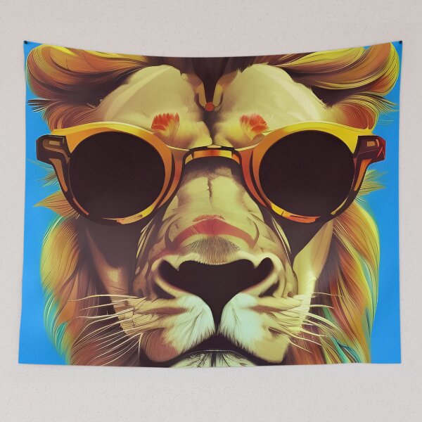 Item preview, Fun pop art lion designed and sold by Planetporridge.