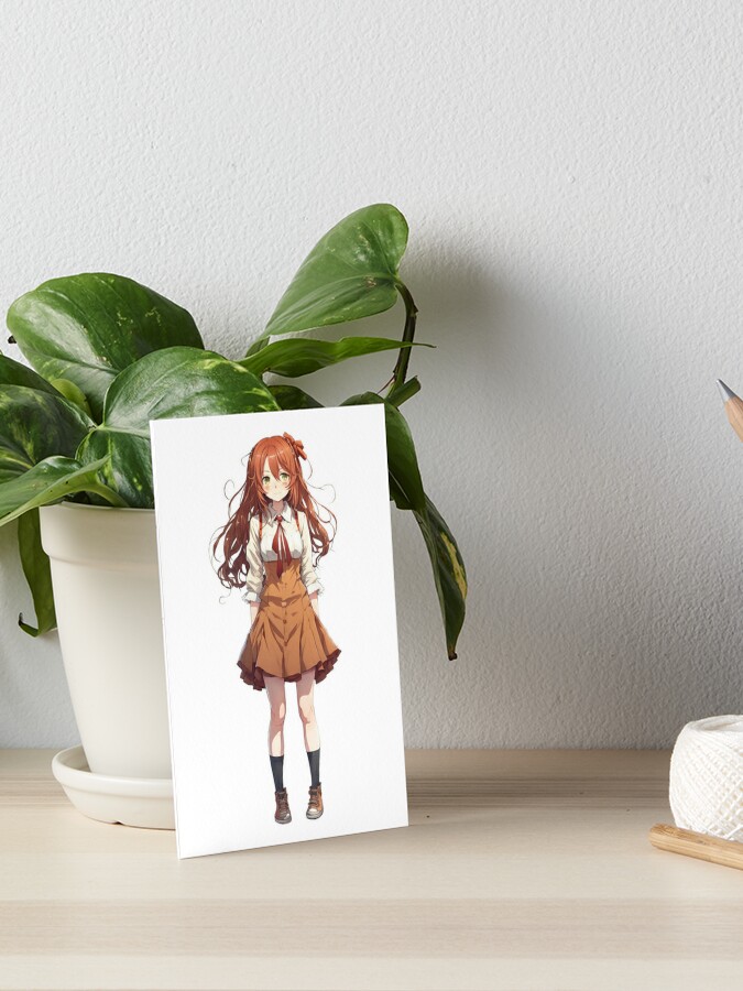 Brunette haired female anime character, redhead HD wallpaper | Wallpaper  Flare