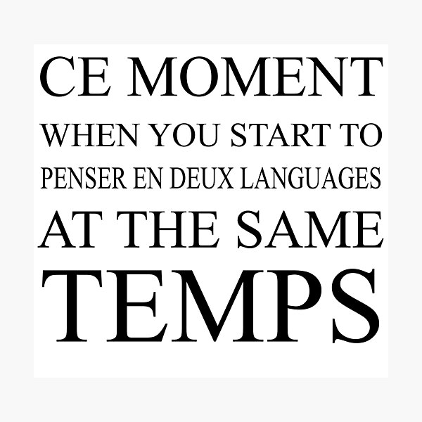 Item preview, Ce Moment Quand Tu Débutes Penser En Deux Langues designed and sold by M.Z BetterLife™.