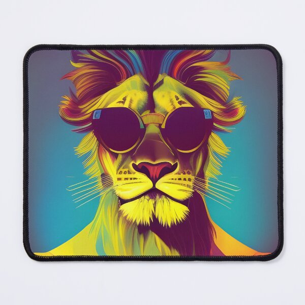 Item preview, Lion in sunglasses art designed and sold by Planetporridge.