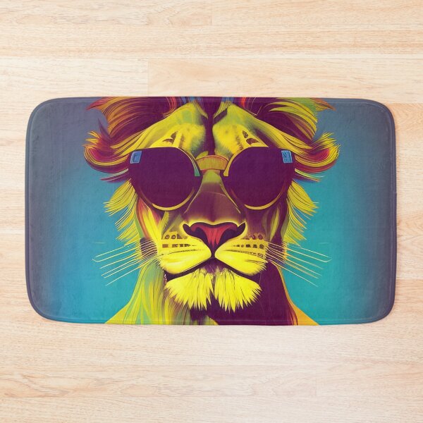 Item preview, Lion in sunglasses art designed and sold by Planetporridge.