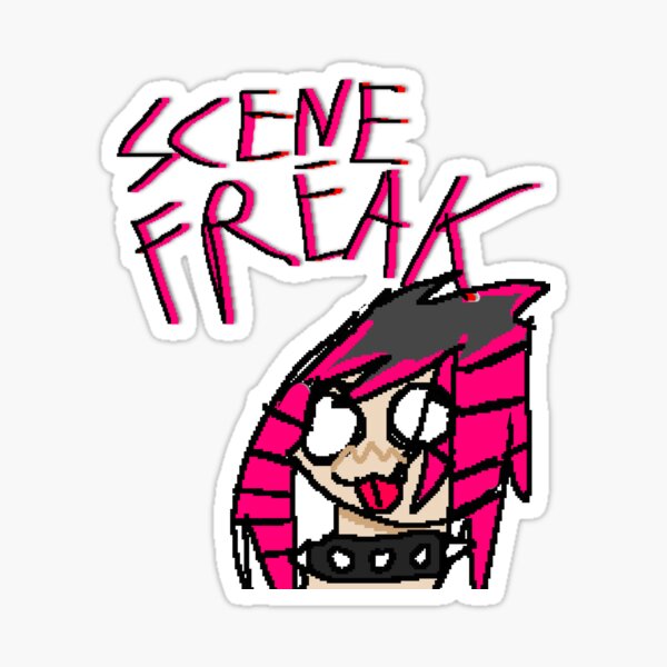 Item preview, “Scene freak” designed and sold by gidget-gadget.