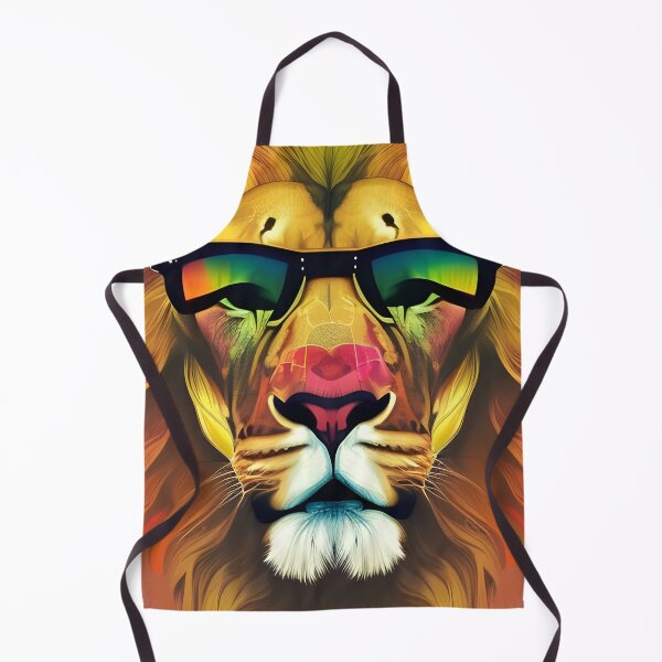 Item preview, Lion wearing sunglasses designed and sold by Planetporridge.