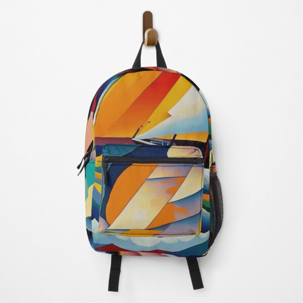 Item preview, Yacht in Ocean - Abstract Art designed and sold by ArtNouveauChic.
