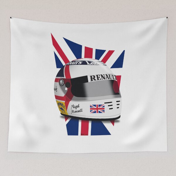 Item preview, Nigel Mansell 1992 - Helmet flag champion designed and sold by JageOwen.