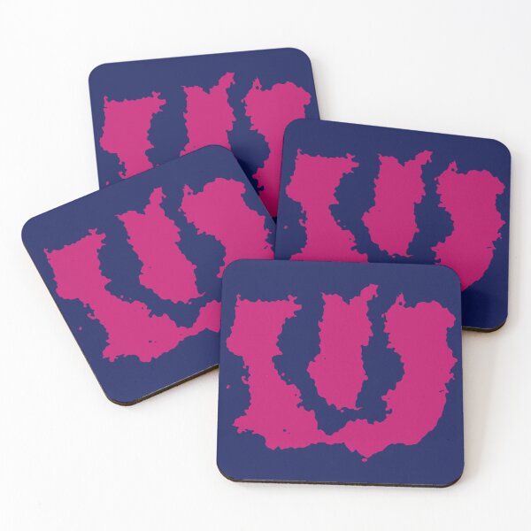 Item preview, Liquified/ Abstract Hebrew Letter Shin in Magenta designed and sold by Amber Dove Studio.