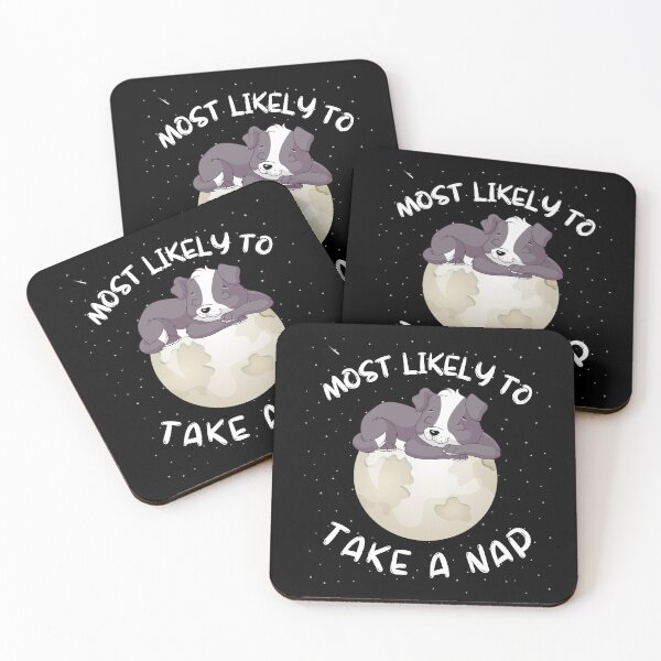 Item preview, Most likely to take a nap (puppy sleeping). designed and sold by ZingAndPep.
