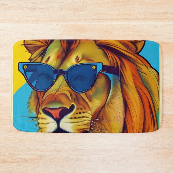 Item preview, Lion with sunglasses on designed and sold by Planetporridge.
