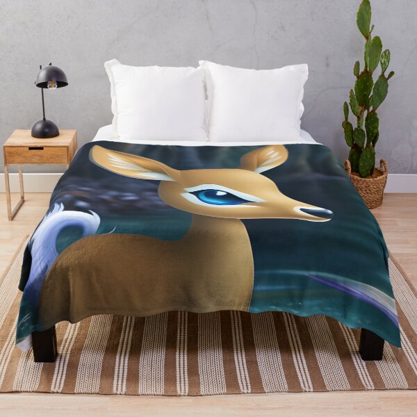 Item preview, Cute Fawn in the Water, cartoon drawing, Ai Generated Art designed and sold by ACC .