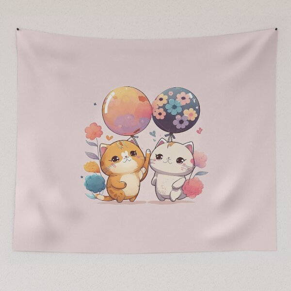 Item preview, Big cats cute and flower designed and sold by Lobory.