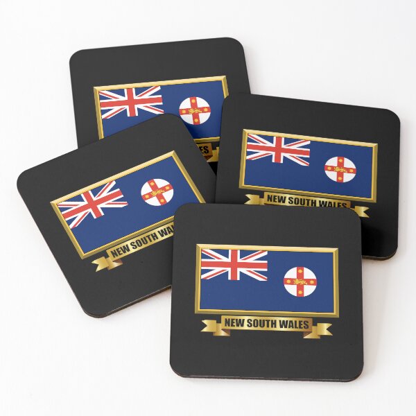 Item preview, NEW SOUTH WALES Flag Gifts, Masks, Stickers & Products (N) designed and sold by mpodger.