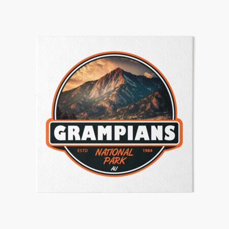 Item preview, Grampians National Park Australia Travel Art Emblem designed and sold by KrisSidDesigns.