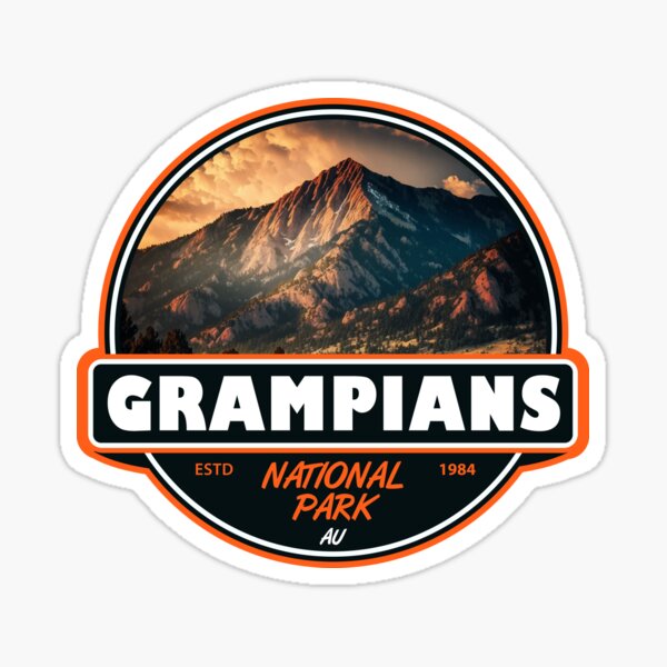 Grampians National Park Australia Travel Art Emblem Sticker