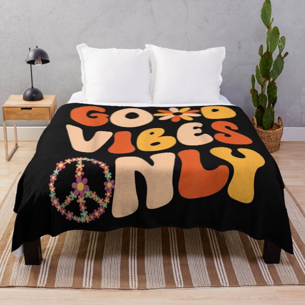 Item preview, GOOD VIBES ONLY PEACE LOVE 60s 70s designed and sold by nicedesign01.