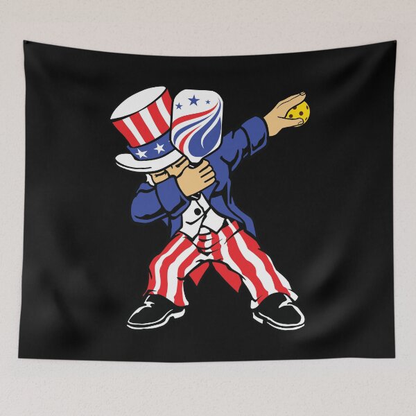 Item preview, Pickleball American Flag 4th of July Uncle Sam Dabbing designed and sold by grinta2021.
